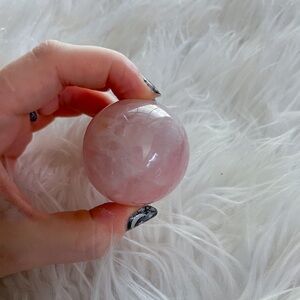 Rose quartz sphere